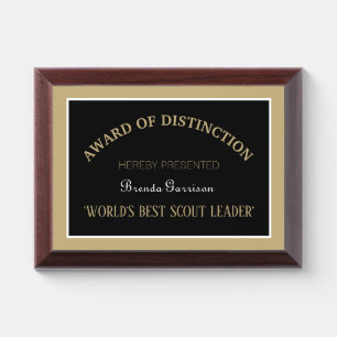 World's Best Scout Leader Award Plaque