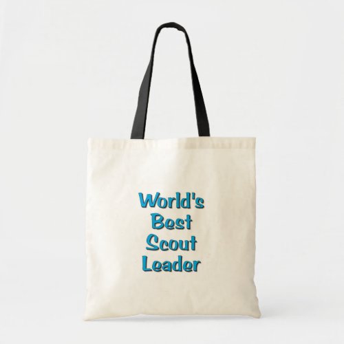 Worlds best Scout Leader merchandise Tote Bag