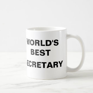 WORLD'S BEST SECRETARY COFFEE MUG