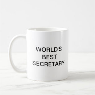 World's best secretary coffee mug