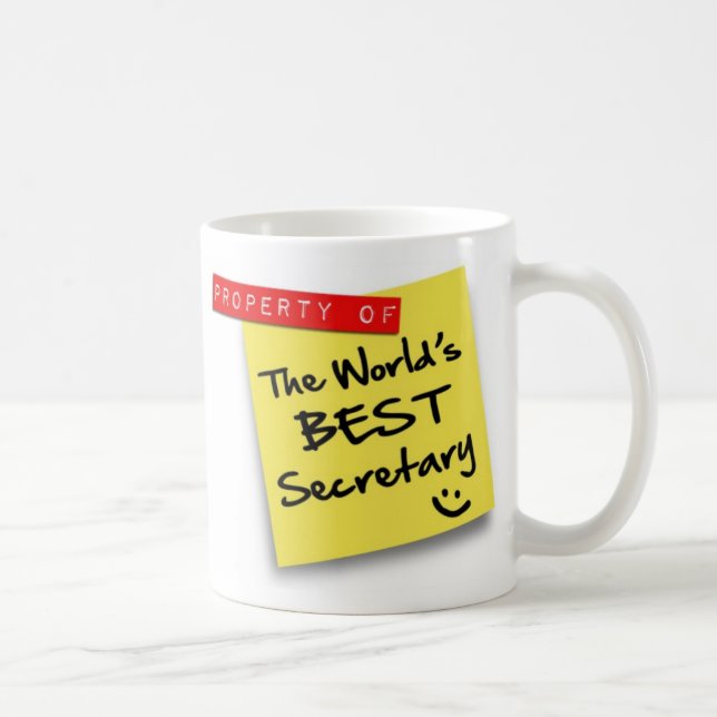 World's Best Secretary Post Coffee Mug (Right)