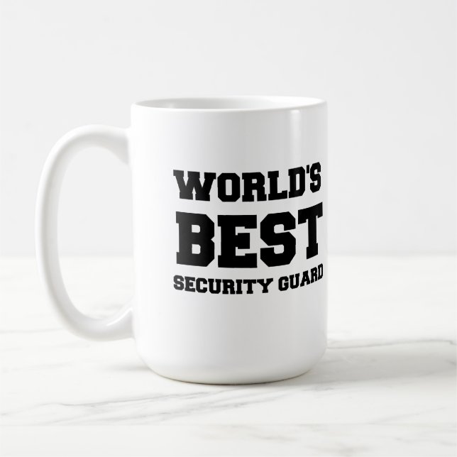 WORLD'S BEST SECURITY GUARD COFFEE MUG (Left)