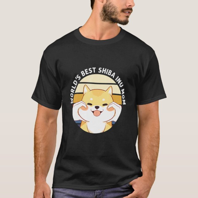 Worlds Best Shiba Inu Mom T-Shirt (Front)