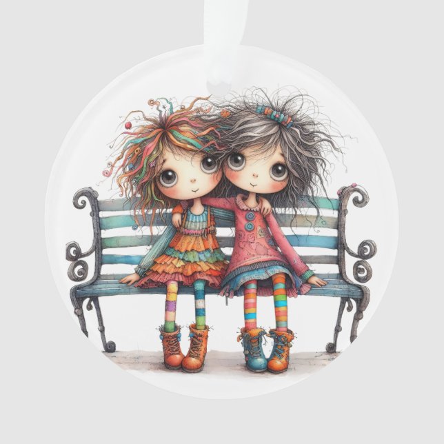 World's Best Sister / Friend - See Back.  Ornament (Front)