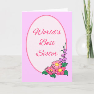 World's Best SIster Holiday Card