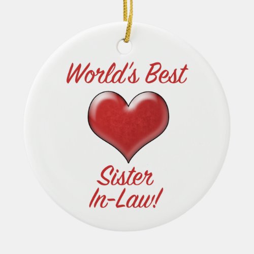 Worlds Best Sister_In_Law Ceramic Ornament
