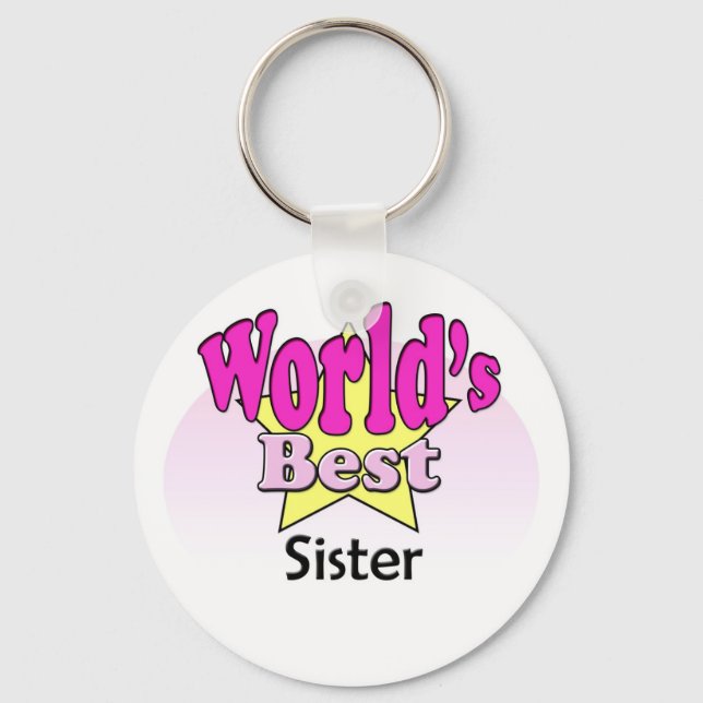 World's Best Sister Keychain (Front)