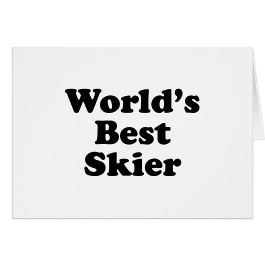 World's Best Skier Cards (Front Horizontal)