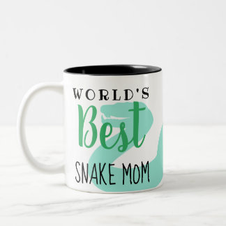 World's Best Snake Mom - Customizable Two-Tone Coffee Mug