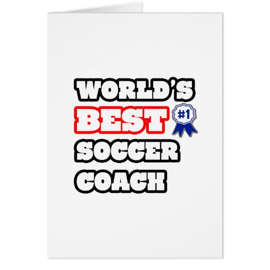 World's Best Soccer Coach Cards (Front)