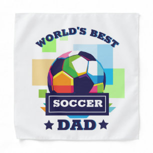 World's Best Soccer Dad Father's Day Gift Bandana