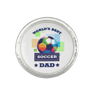 World's Best Soccer Dad Father's Day Ring