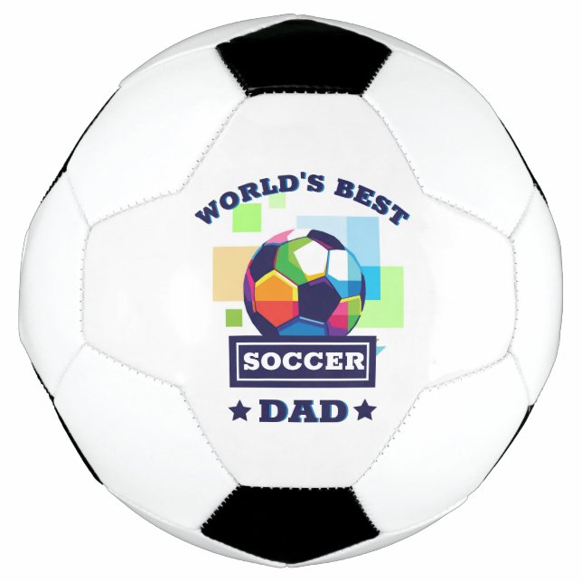 World's Best Soccer Dad Father's Day Soccer Ball (Front)