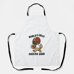 World's Best Soccer Dad - Pug player Apron