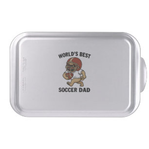 World's Best Soccer Dad - Pug player Cake Pan