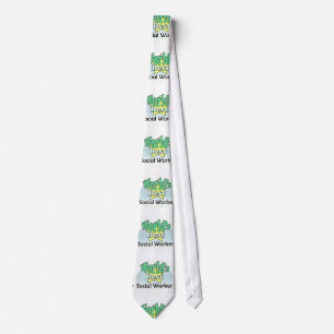 World's Best Social Worker Neck Tie