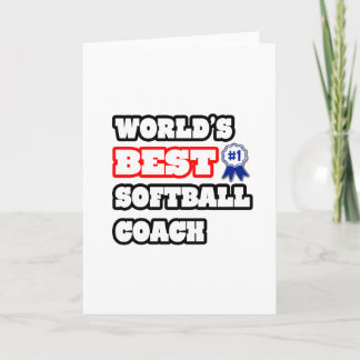 World's Best Softball Coach Card