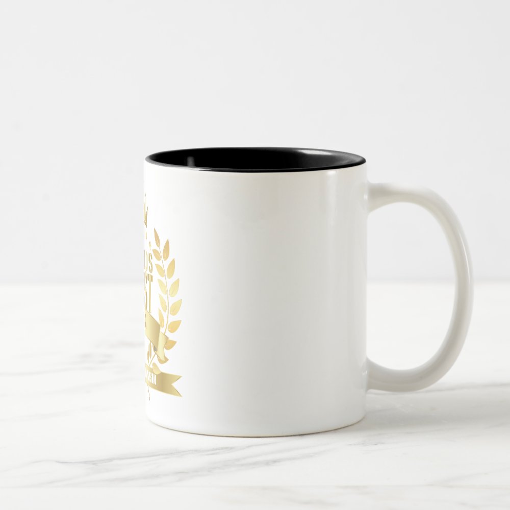 Disover World's Best Son Fun Gold Two-Tone Coffee Mug