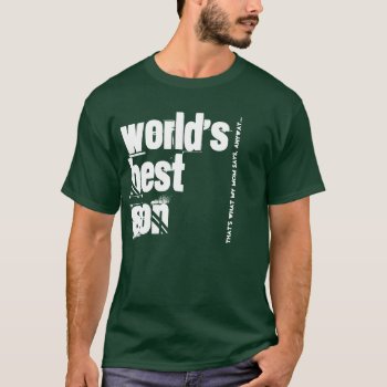 World's Best Son Green And White V201 T-shirt by JaclinArt at Zazzle