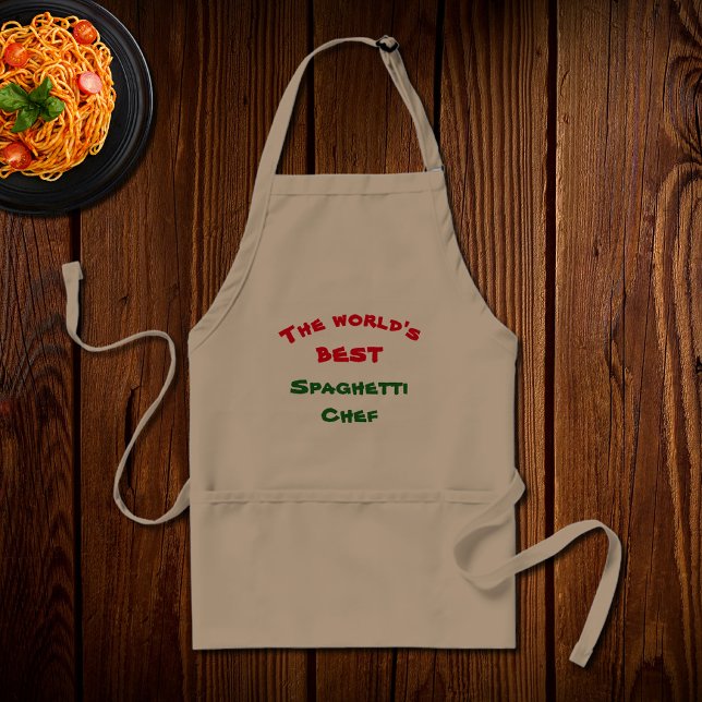 World's Best Spaghetti Chef Adult Apron (Creator Uploaded)