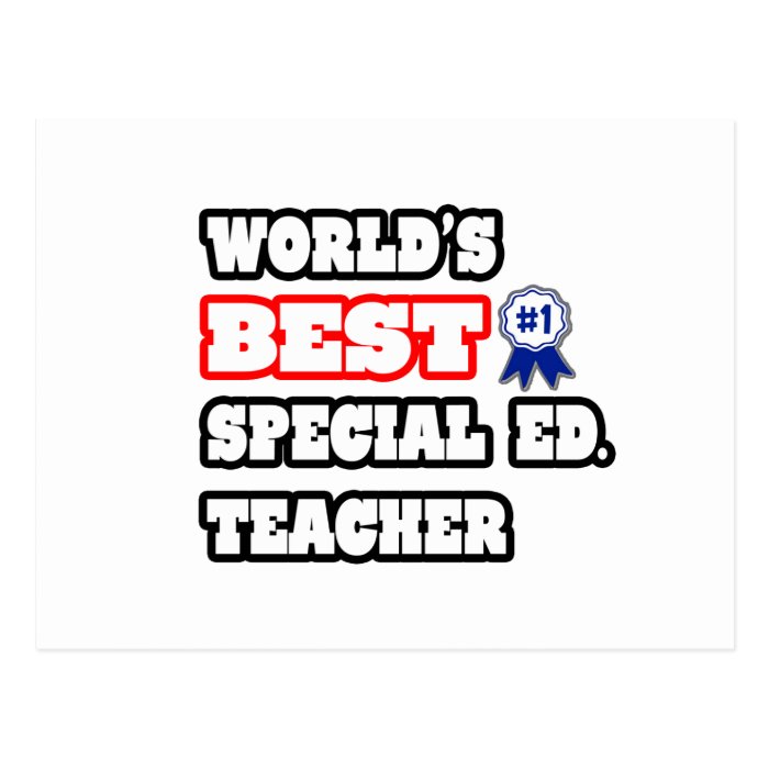 World's Best Special Ed. Teacher Post Card