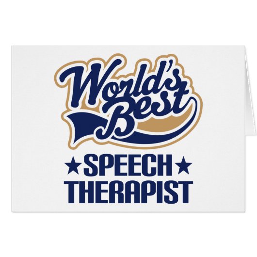 Worlds Best Speech Therapist (Front Horizontal)
