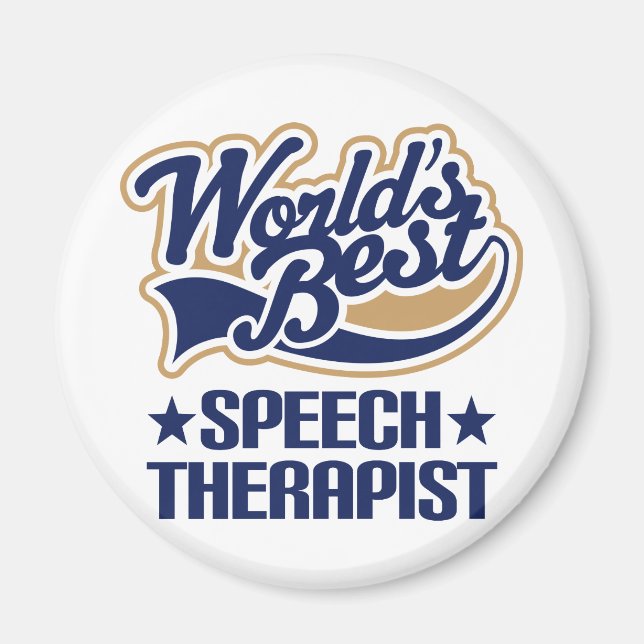 Worlds Best Speech Therapist Magnet (Front)