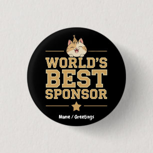 World's Best Sponsor Ever Food Bank Volunteers Button