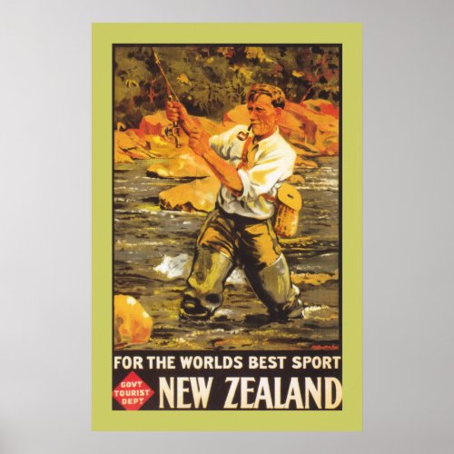 Worlds Best Sport _ New Zealand Poster
