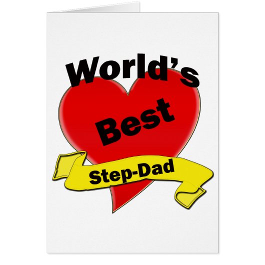 World's Best Step-Dad Cards (Front)