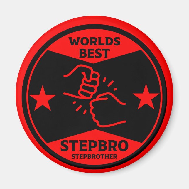 Worlds Best Stepbrother Magnet (Front)