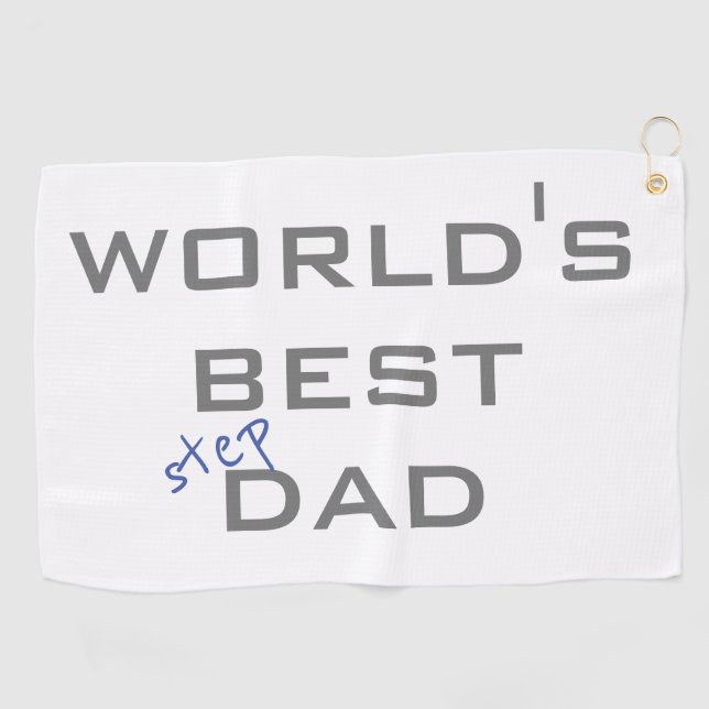 World's Best Stepdad Golf Towel (Horizontal)