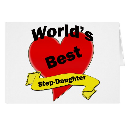 World's Best Stepdaughter Cards (Front Horizontal)