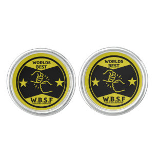 WORLDS BEST STEPFATHER CUFFLINKS