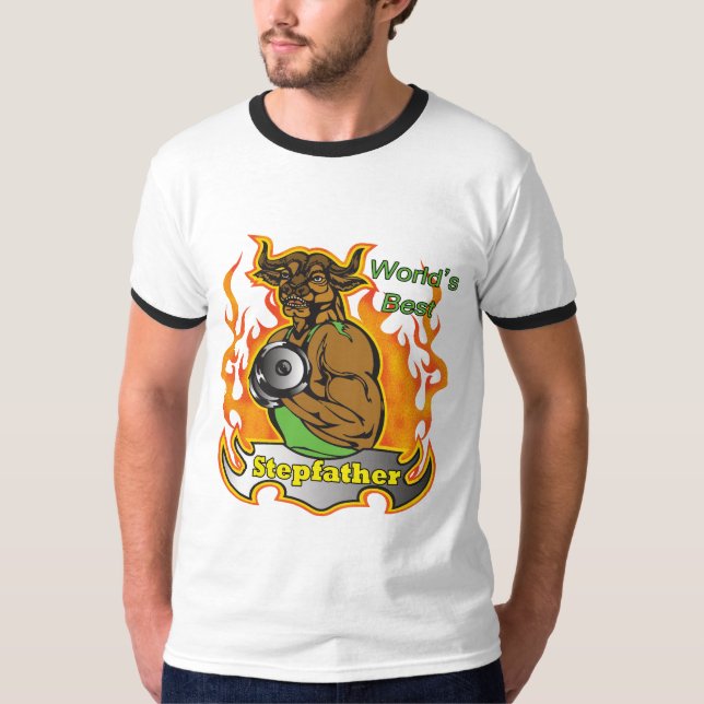 World's Best Stepfather Father's Day Gift T-Shirt (Front)