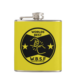 WORLDS BEST STEPFATHER FLASK