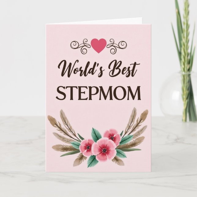 Worlds Best Stepmom Card (Front)