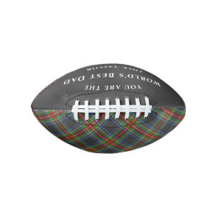 World's Best Stewart Black Scottish Tartan Plaid Football