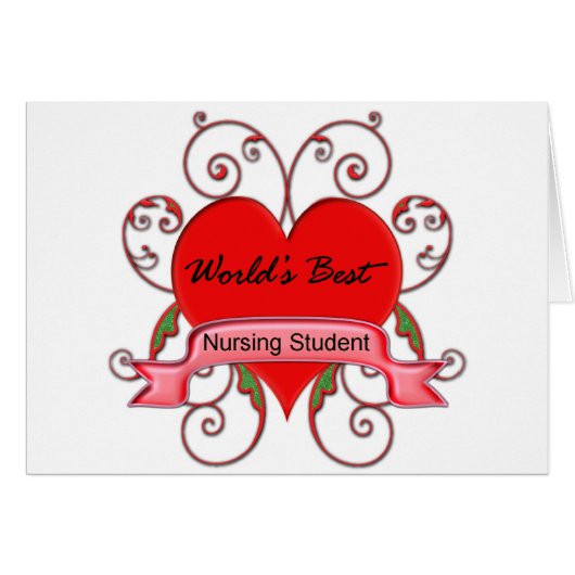 World's Best Student Nurse Cards (Front Horizontal)