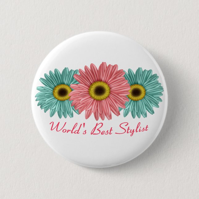 World's Best Stylist Button (Front)
