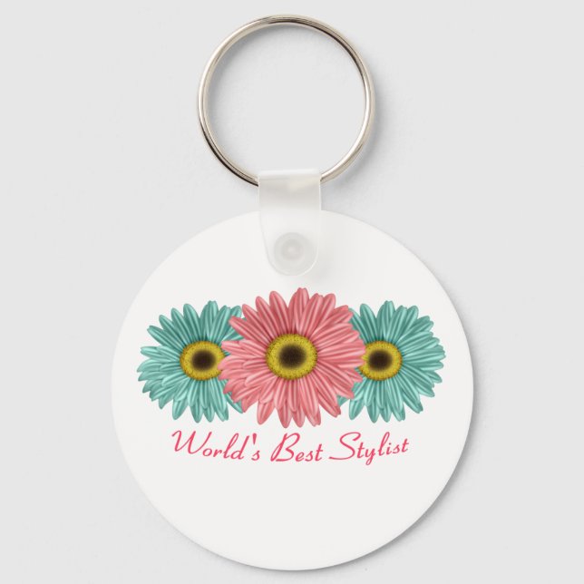World's Best Stylist Keychain (Front)