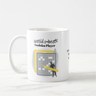 World's Best Sudoku Player male Personalized Coffee Mug