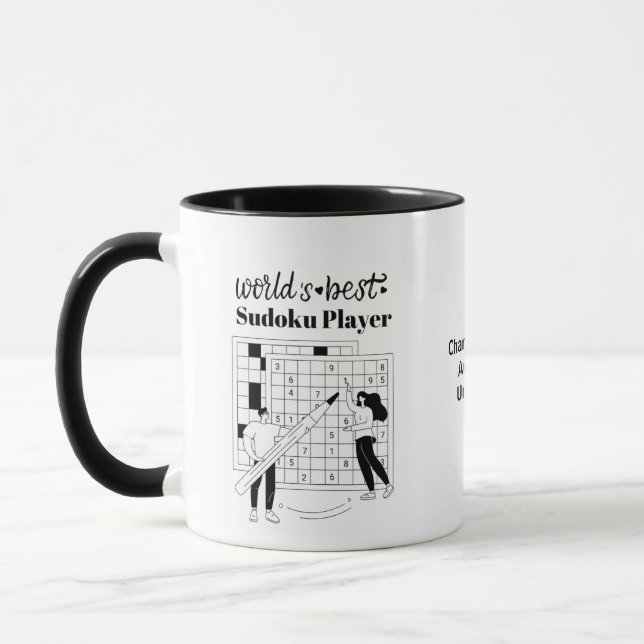 World's Best Sudoku Player Personalized  Mug (Left)