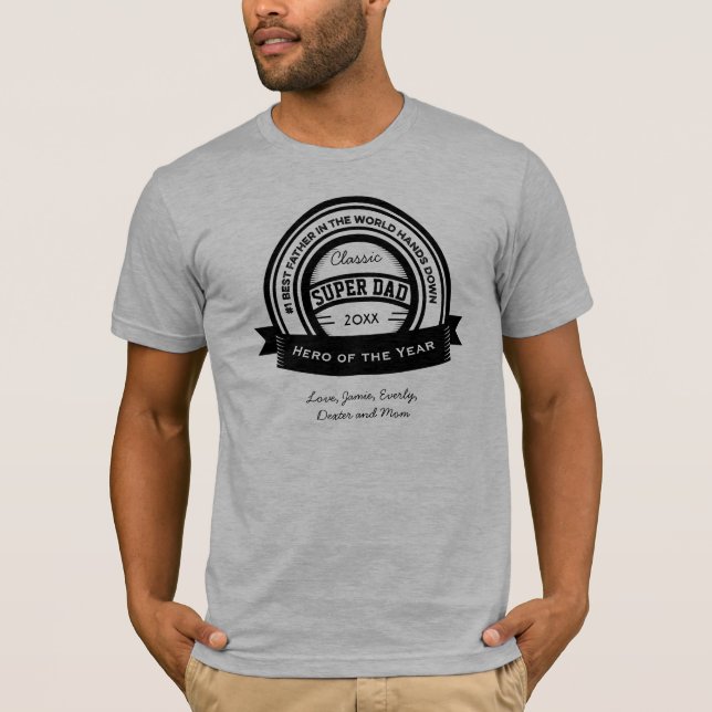 World's Best SUPER Dad T-Shirt (Front)
