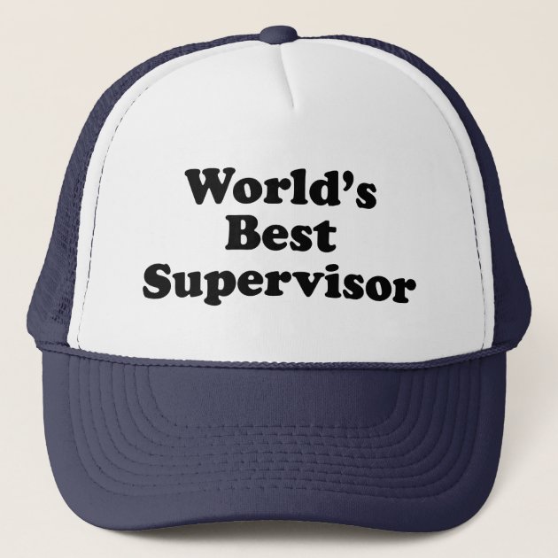 Funny 'Show Supervisor' Trucker Hat – Mid Crown, Curved Bill, Adjustable Mesh Back Cap