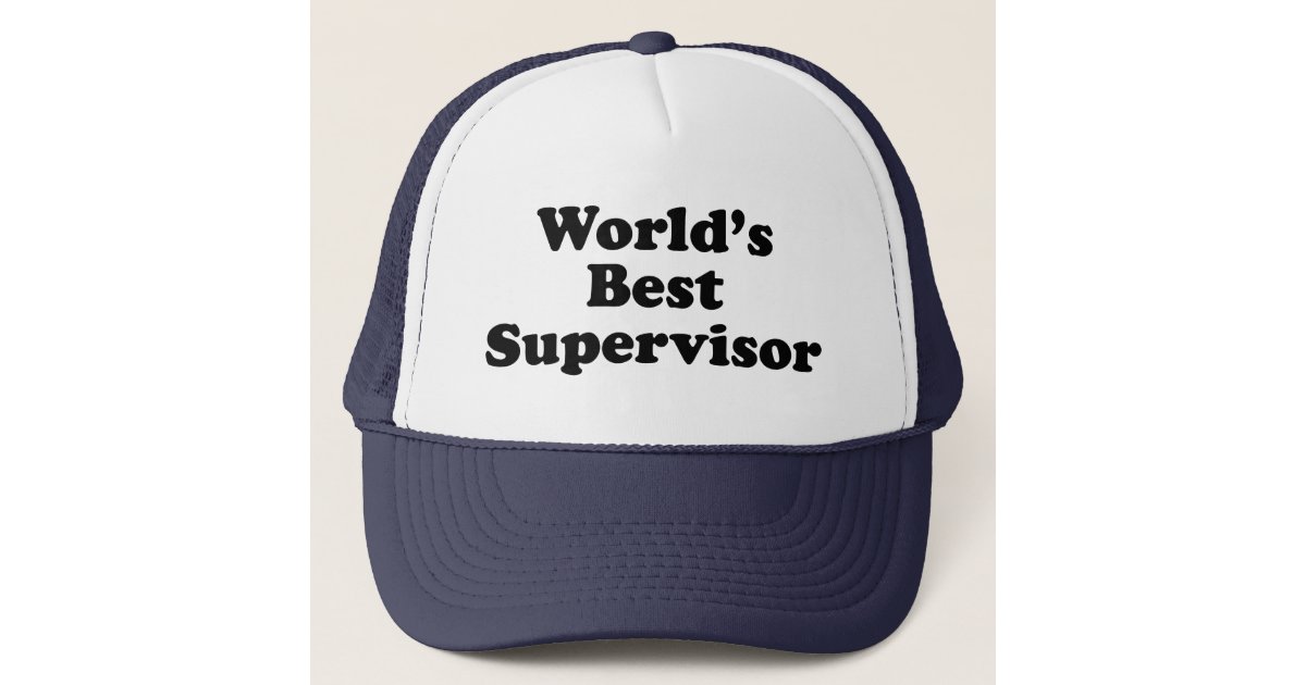 World's Best Supervisor Trucker Hat | Zazzle