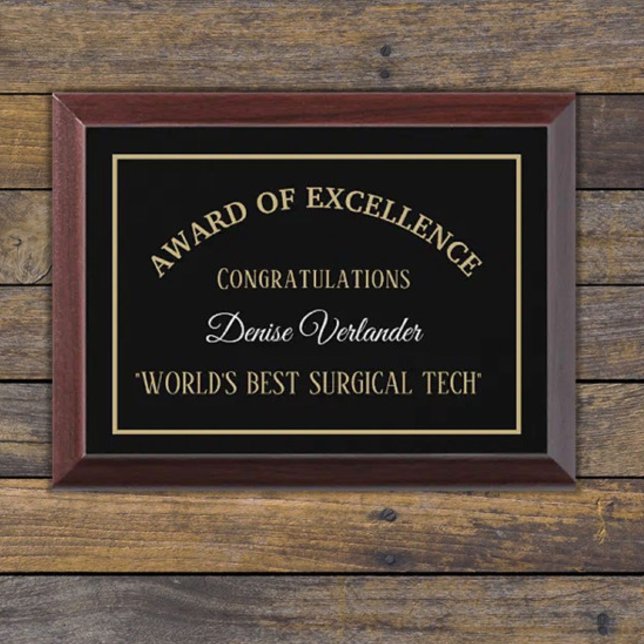 World's Best Surgical Tech Award Plaque (Creator Uploaded)