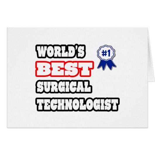 World's Best Surgical Technologist Cards (Front Horizontal)