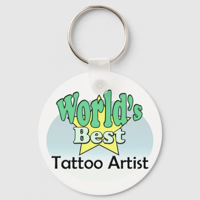 World's Best Tattoo Artist Keychain (Front)