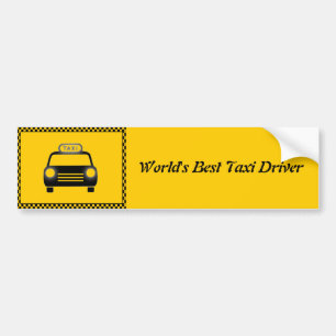 Worlds Best Taxi Driver Bumper Sticker